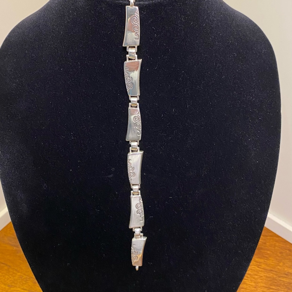HEAVY STERLING SILVER 8” BRACELET